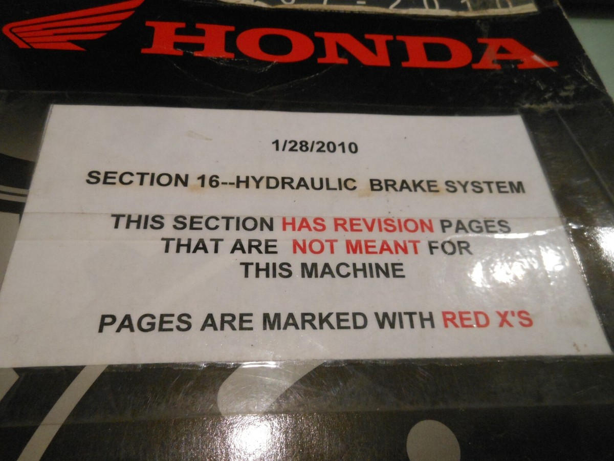 2007-2010 Honda CBR600RR OEM UPDATED Service Manual