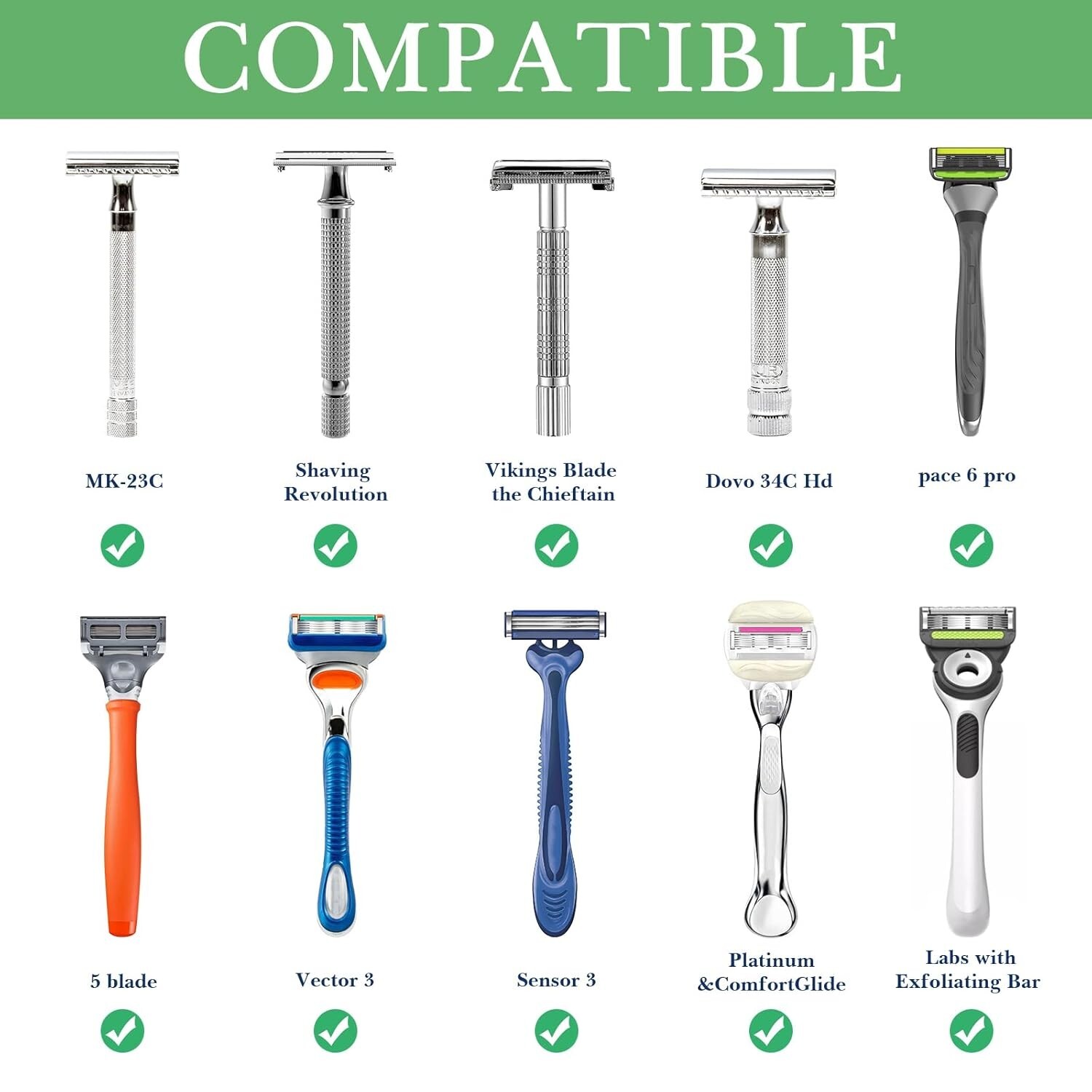 Acrylic Razor Stand for Henson AL13 / AL13-M / Ti22 / Rockwell 6S  Safety Razor