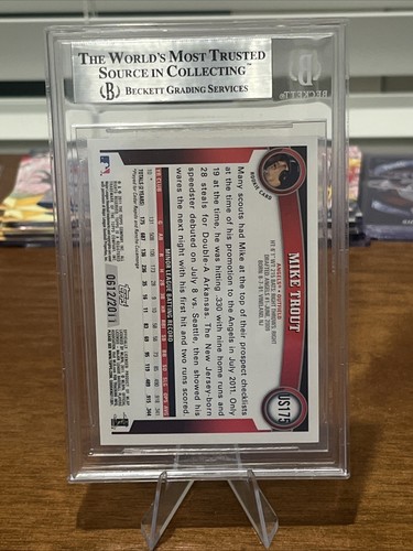 2011 Topps Update #US175 Mike Trout Gold /2011 Rookie BGS 9 MINT RARE 🔥 - Bild 2 von 2