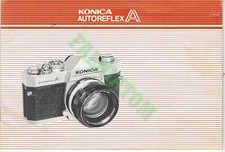 Vintage Konica Autoreflex A Instructions
