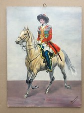 Obraz olejny Cesarstwo Rosja Gwardia Odłączenia Linie-Kozacy, oficer en parade
