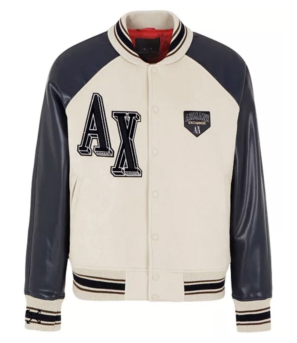 ARMANI EXCHANGE varsity jacket スタジャン XL ARMANI EXCHANGE varsity jacket スタジャン XL｜