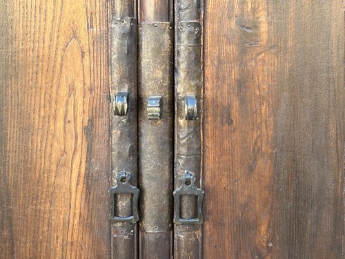 Chinese Vintage Brown Patina Simple Two Doors Noodle Storage Cabinet ws4283 - Picture 7 of 13