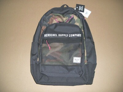 New HERSCHEL Supply Company Black Camo Laptop Backpack