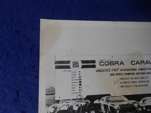 Foto original de caravana Sheby Cobra 1966 no es una reimpresión - Imagen 2 de 5