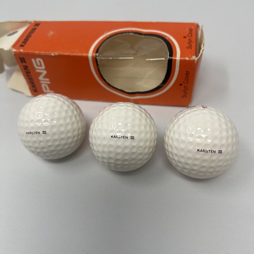 New - Original Ping - Karsten III - Golf Balls - 1 Sleeve of 3 - Rare NOS - Picture 7 of 7