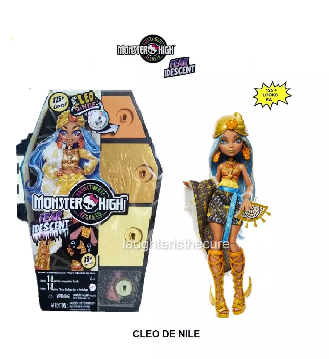 Monster High Skulltimates Secrets Fearidescent Cleo De Nile Fashion Doll in  2023