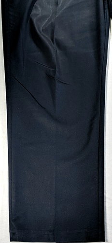 HAGGAR Para Hombres Grande y Alto LIBRE DE HIERRO PREMIUM Caqui talla 42x30 Negro Plisado Flexible Cintura Nuevo sin Etiquetas - Imagen 3 de 20
