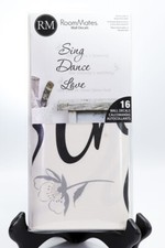 RoomMates Wall Decals. Sing Dance Love. Made In USA. 16 Decals.