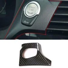 For BMW X3 G01 X4 2018-2021 Dry Carbon Fiber One-Click Startup Switch Frame Trim