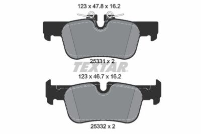 TEXTAR 2533101 TEXTAR Bremsbelagsatz, Scheibenbremse für BMW MINI