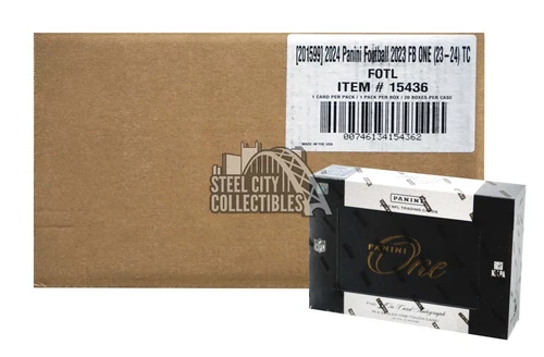 2023 Panini One Football Hobby 20-Box Case - 1st off the Line (FOTL)