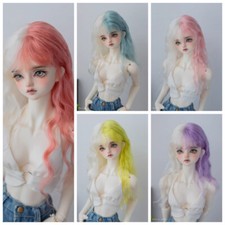 1/3 1/4 Punk Gothic Curly Hair Soft Silk Mohair Wig For BJD/MDD Doll Body