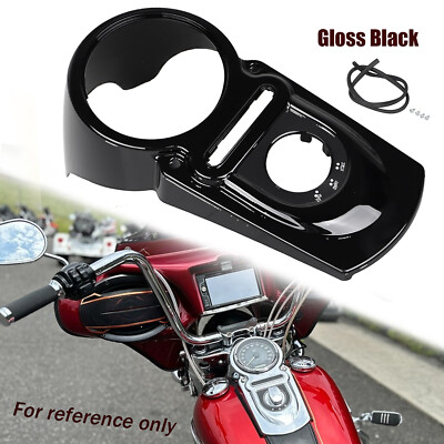 Black Fuel Tank Console For Harley Dyna Fat Bob Wide Glide Low