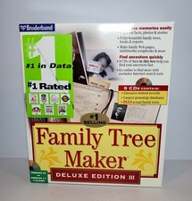 Family Tree Maker Deluxe Edition 3 Win 95/98 9-CD Software Set 1997