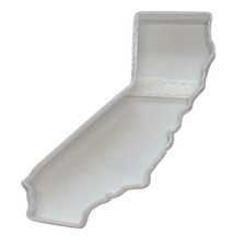 CALIFORNIA STATE OUTLINE GOLDEN COOKIE CUTTER MADE IN USA PR4682