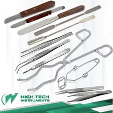 LAB TOOLS  TONGS / SCOOP / MICRO SPATULAS / CLAMP / STIR ROD / PIPETTES / TRAYS