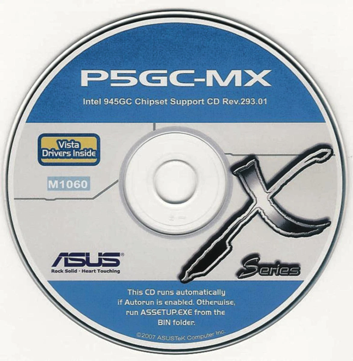 ASUS P5GC-MX AND P5GZ-MX-SE Motherboard Drivers Installation Disk.
