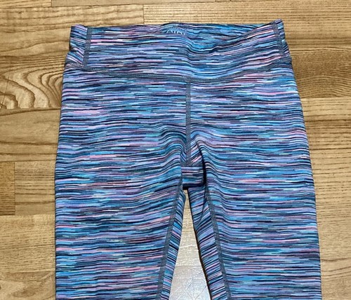 Girl's Athleta Striped Leggings Size 7 EUC - Picture 2 of 3