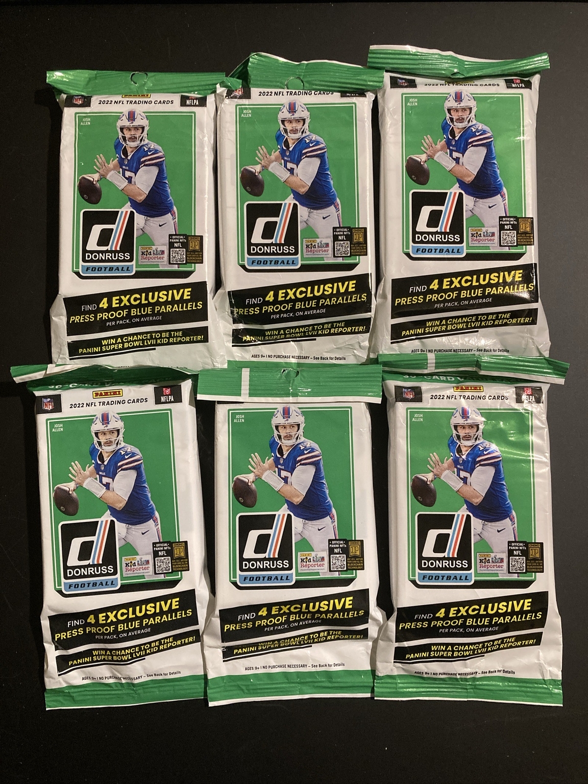 2022 Donruss Football 30 Card Fat Pack Cello x 6 (LOT 2) eBay