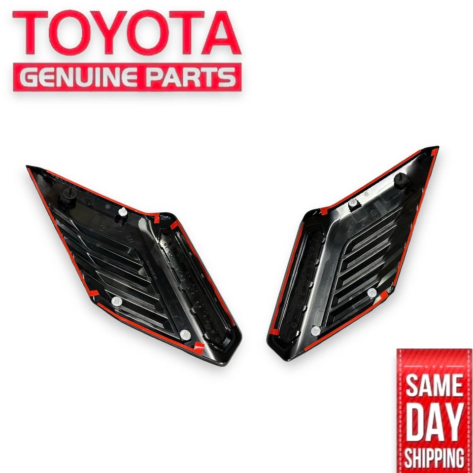 22 - 25 TOYOTA TUNDRA TRD PRO FRONT HOOD SCOOP COVER EMBLEM BADGE SET OEM NEW - Image 2 of 4