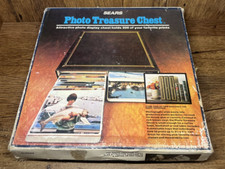 NEW Vintage Sears Treasure Chest Flip Pictures Photo Album 3" x 5" Holds 200