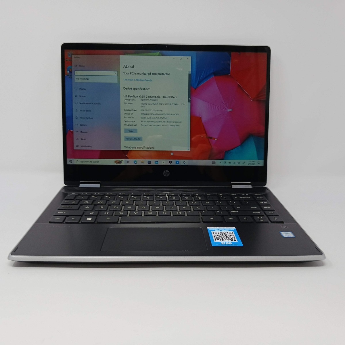 HPコンバーチブル x360 - 8GB RAM、128GB SSD 61af5180-8e06-480a-a4a8-