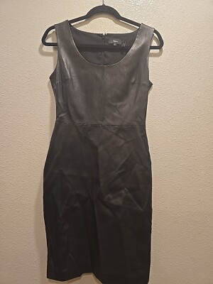 Theory Faux Leather Fitted Sheath Dress, MSRP $355, size 4 | eBay Theory Faux Leather Fitted Sheath Dress, MSRP $355, size 4 | eBay
