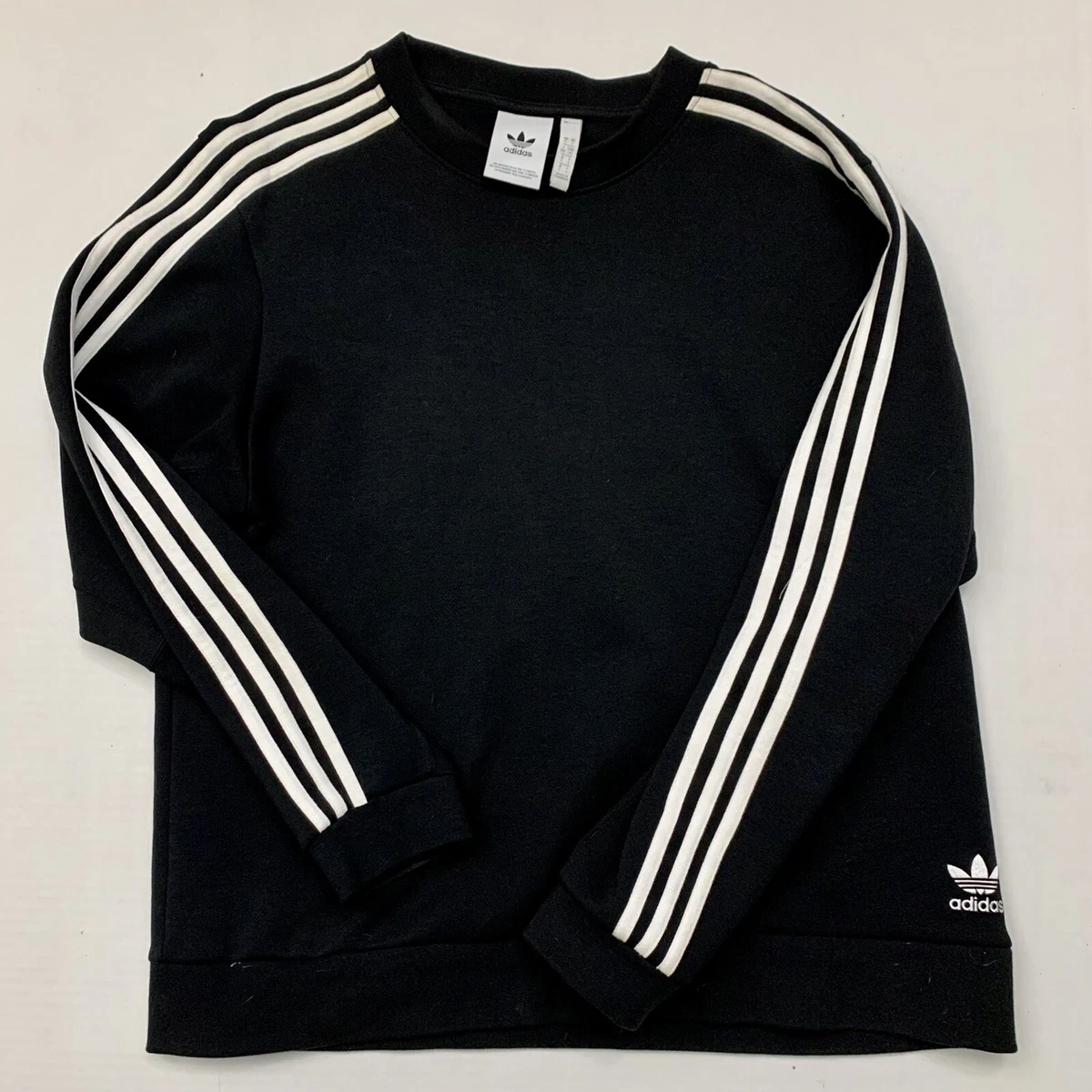 Mens Adidas originals sweater long sleeve 3 stripes size L | eBay