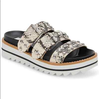 Steve Madden Cala Sandals Snakeskin Platform Size