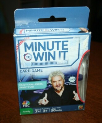 Minute To Win It Card Game! Crazy Challenges, Family Fun! Mattel 2010