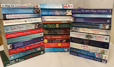 Mixed Selection of Christmas Themed Fiction Books Trisha Ashley Nora Roberts