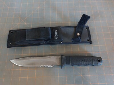 SOG Seal 2000 Fixed Blade Seki-Japan Bullet Blade Old Logo Vintage Knife