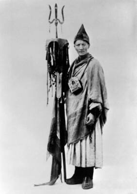 A Tibetan Lama photographed Darjeeling India October 12 1932 Old Photo