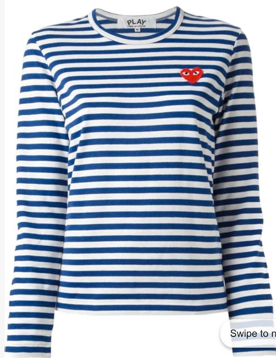 Comme des garcons on sale striped long sleeve women's