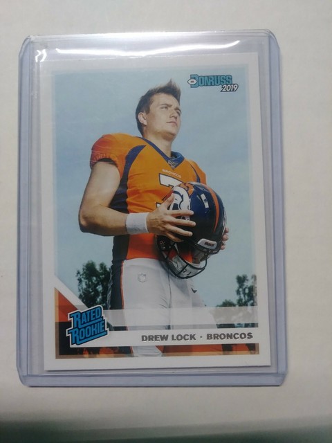 DREW LOCK 2019 Donruss Rated Rookie Card RC Denver Broncos EBay