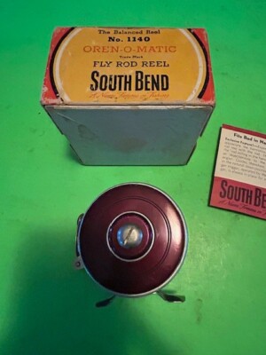 VINTAGE SOUTHBEND NO. 1140 MODEL D OREN-O-MATIC FLY ROD REEL WITH