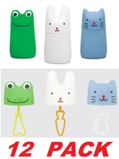 Bubbimal Bubbles Kids Bubble Wand Blower Toy Animal Figures Frog Cat Bunny, 12PK