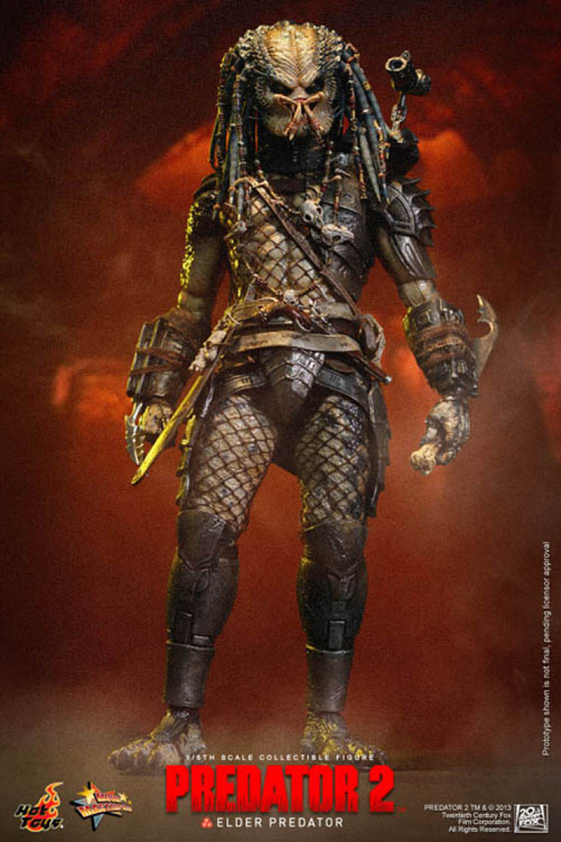 Hot Toys MMS233 1/6 Alien Vs. Predator Predator 2 Avp Elder