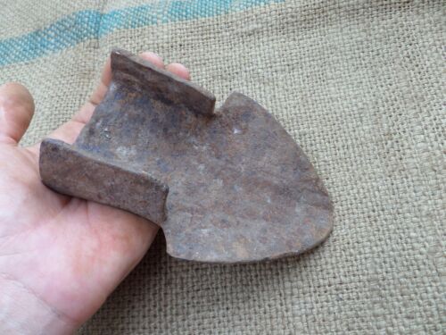 UNUSUAL SMALL MINI ANTIQUE WROUGHT IRON CULTIVATOR PLOUGH PLOW SLEEP FARM TOOL  - Picture 1 of 12