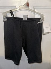 Dolfin Swimwear Aqua Shape Solid Black Swim Beach Shorts Size Small