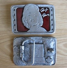 Marilyn Monroe music belt buckle
