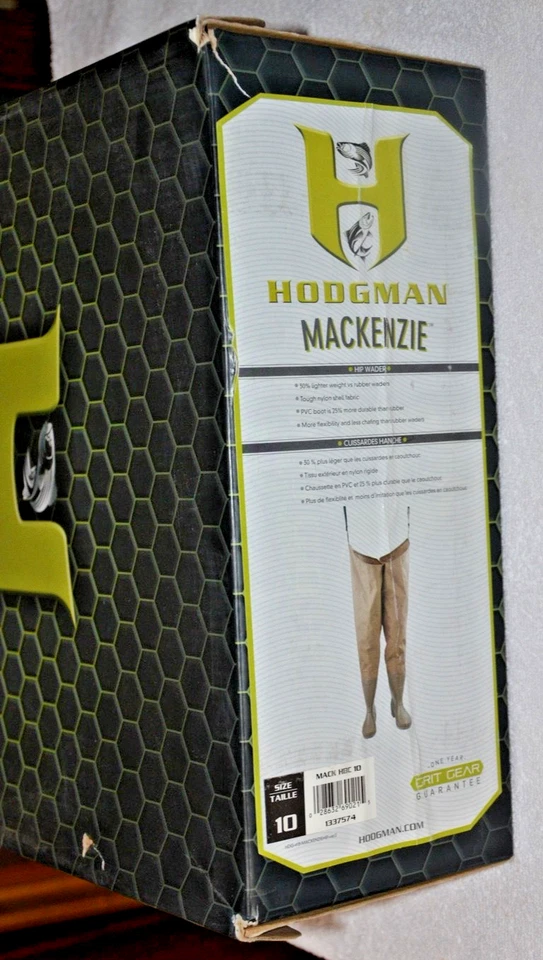 Hodgman Mackenzie Cleated Boot Chest Waders Brown Size 10 - Image 4 of 4