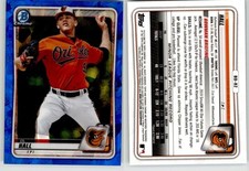 DL Hall 2020 Bowman Draft Chrome Sapphire BD-82 Orioles