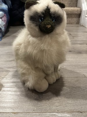 Vintage Douglas Cuddle Toys Birman Balinese Himalayan Cat Plush 12  Blue Eyes