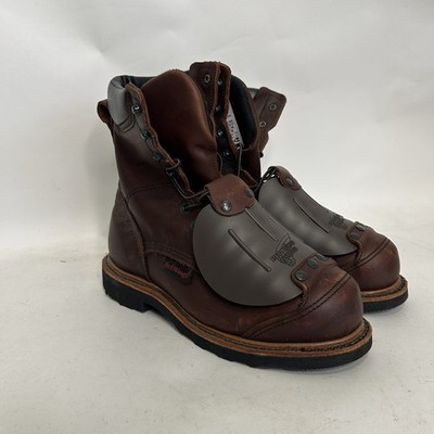 Red Wing 4484 Met Guard Steel Toe Boots “Brown” Men display picture 2