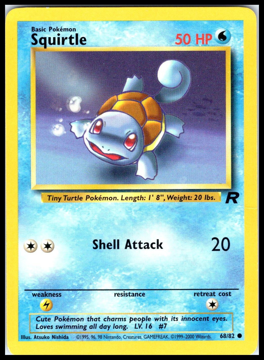 SQUIRTLE - Pokemon - 68/82 Team Rocket - Unlimited LP