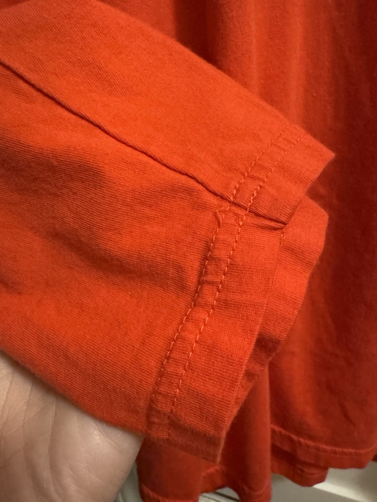 PONY Polo Ralph Lauren "rossa" maglietta manica lunga con cappuccio