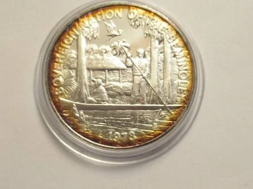 Vintage .8 oz .999 silver round, 1973 Sovereign Nation of the Seminole