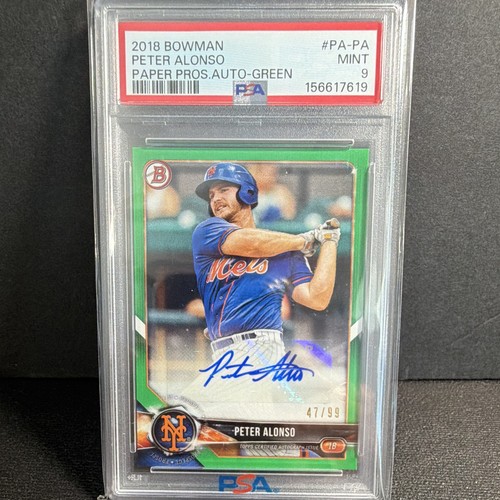 Peter Alonso [Green] #PA-PA 2018 Bowman Paper Prospects Autographs card